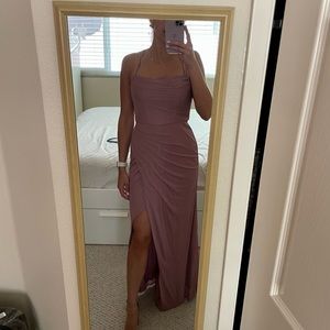 Mauve Azzazie bridesmaid dress size 6